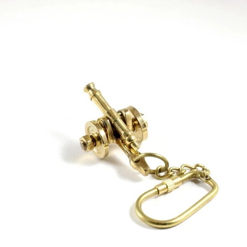 Portachiavi ottone cannone - ottone,