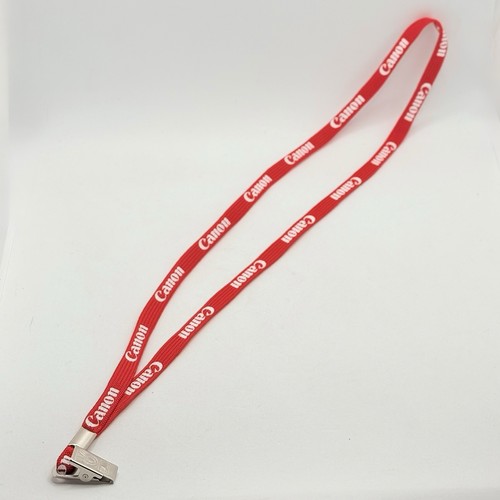 Canon logo lanyard red id - lanyard,